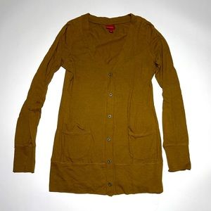 Merona Golden Brown Tunic Cardigan